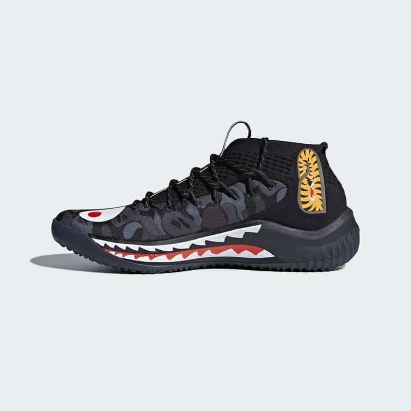 Dame 4 best sale bape black